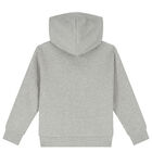 Boys Grey Logo Hooded Top, 1, hi-res